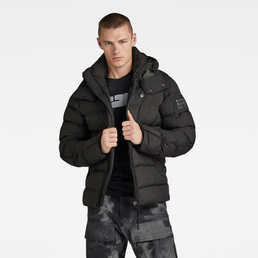 G-Whistler Padded Hooded Jacket | ブラック | G-Star RAW® JP